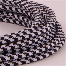 Black Pepita textile cable